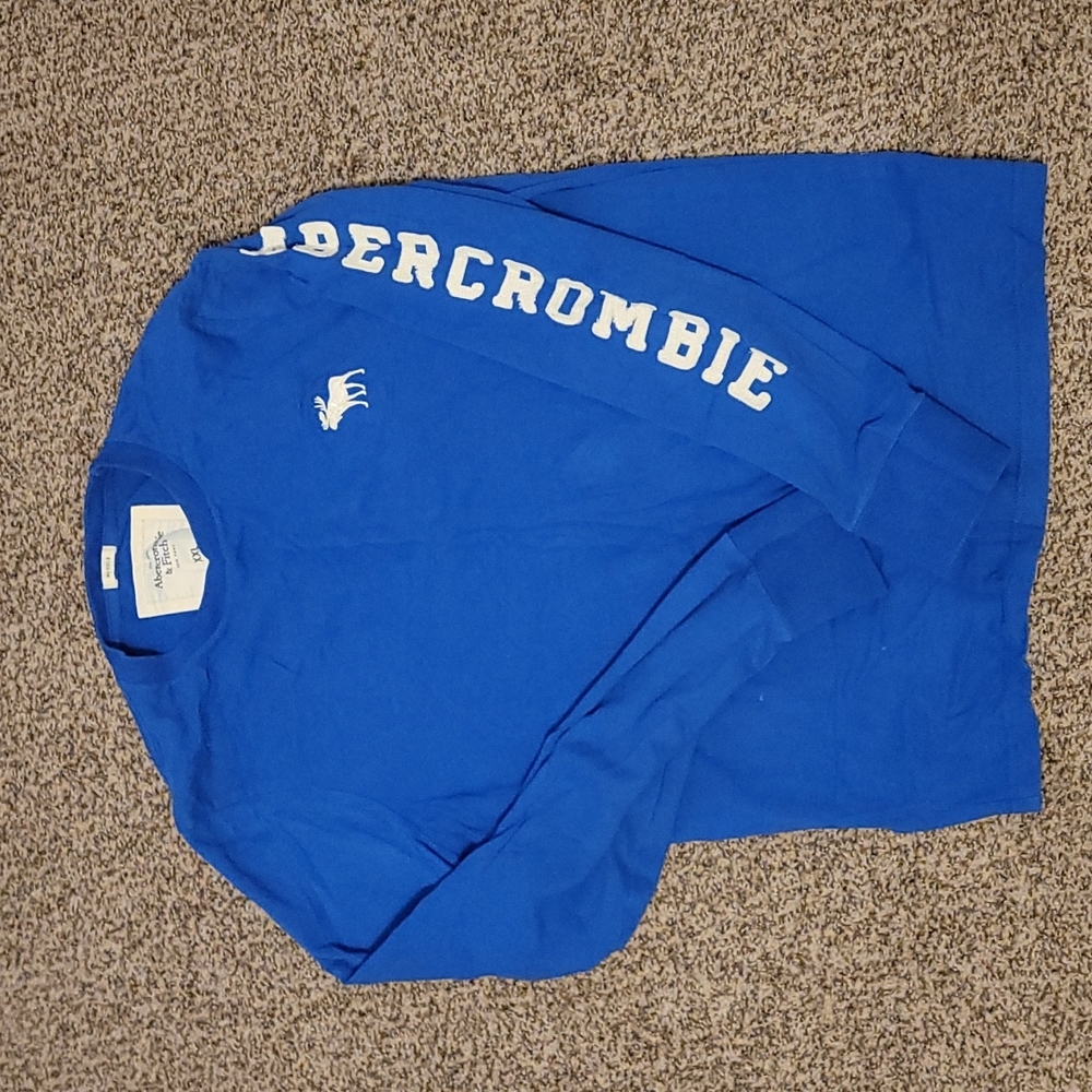 Abercrombie and Fitch mens 2X muscle fit blue sweater
